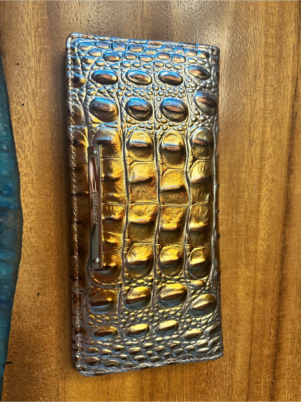 BRAHMIN MACCHIATO OMBRE MELBOURNE ADY WALLET. GENUINE LEATHER. EUC. Beautiful! - Picture 4 of 12